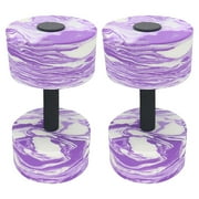 DAMAI Aquatic Exercise Dumbbells, 2PCS Aqua Fitness Barbells,High-Density EVA-Foam Dumbbell Set,Portable Professional Pool Resistance Foam Barbell Water Aerobic Equipment for Women Men