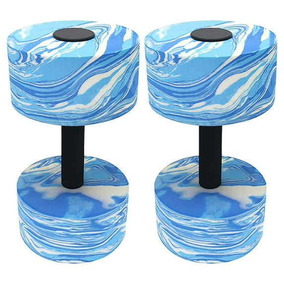 DAMAI Aquatic Exercise Dumbbells, 2PCS Aqua Fitness Barbells,High-Density EVA-Foam Dumbbell Set,Portable Professional Pool Resistance Foam Barbell Water Aerobic Equipment for Women Men 