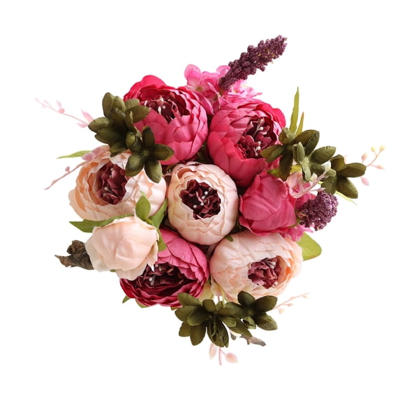 DAMAI Artificial Flowers Silk Peony Arrangements for Wedding Bouquets, Vintage Artificial Peonies Silk Flowers for Wedding Bridal Home Decor, Realistic Floral Displays for Lasting Elegance