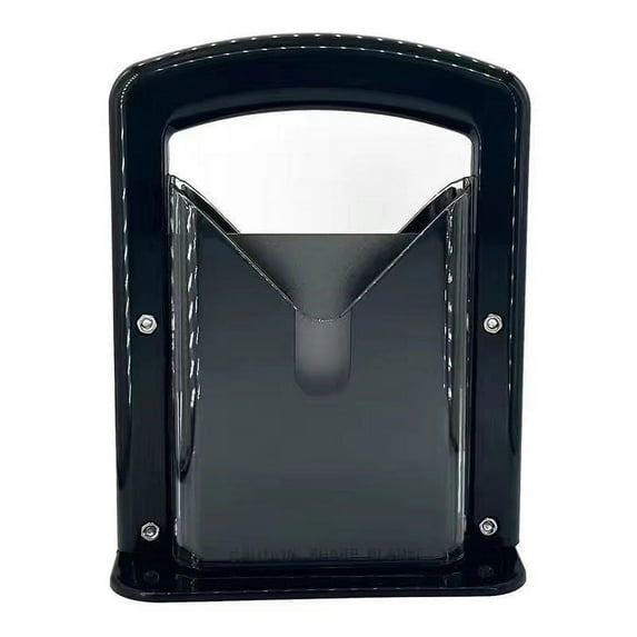 DAMAI Bagel Slicer, Perfect for Bagels, Safe Grip, Safety Shield, Bagel Cutter Stainless Steel, Universal Slicer, 8.8-Inch, Black- Manual High-Precision Slicer