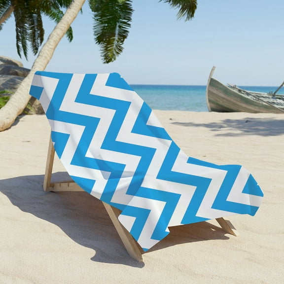 DAMAI Beach Lounge Chair Cover,Chaise Beach Picnic Spa Towel,Cabana Stripe - Soft Premium Ringspun Terry Cotton,30 inch Wide x 60 inch Long