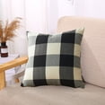 thumbnail image 1 of DAMAI Buffalo Check Plaid Throw Pillow Covers Farmhouse Decorative Square Pillowcase Classic Decor Retro Boho Covers for Sofa Bedroom Car 18 x 18 Inch, Black and White, 1 of 7