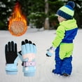 thumbnail image 1 of DAMAI Children's Gloves Outdoor Windproof Thick Lanyard Pupils Gloves, 1 of 9