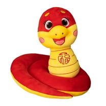 DAMAI Chinese New Year Snake Plush Animal Toys 2025 Lucky Snake Stuffed Plush Animals Mascot Snake Toys Chinese Zodiac Animals Snake Doll for New Year Home Car Decoration