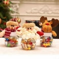 thumbnail image 1 of DAMAI Christmas Candy Jars with Snowman Santa Elk Lid, 5.9 Inch Plastic Candy Cookie Jar Containers, Christmas Snack Food Storage Container for Gifts Holiday Party Favor Supplies, 1 of 5