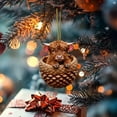 thumbnail image 1 of DAMAI Christmas Highland Cow Acorn Ornaments 2026, 2D Acrylic Rustic Highland Cattle Christmas Tree Hanging Pendants for Home Holiday Farmhouse Decor, Xmas Gift Fillers, 1 of 6