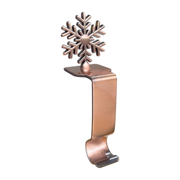 DAMAI Christmas Stocking Holders for Mantle, Reusable Christmas Stocking Hooks, Upgrade Stable Non-Slip Fireplace Holder, Metal Hangers for Mantle, Mantel Clip for Xmas Party Decoration (Bronze)