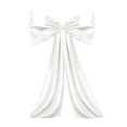 thumbnail image 1 of DAMAI Christmas Tree Decorative Large White Bow Birthday Decorations, 43.3 x 15.8 Inch Wall Bow Themed Room Ribbon Hanging Tie Bow Decor for Coquette Party Wedding Backdrop Christmas Tree (Blue), 1 of 8