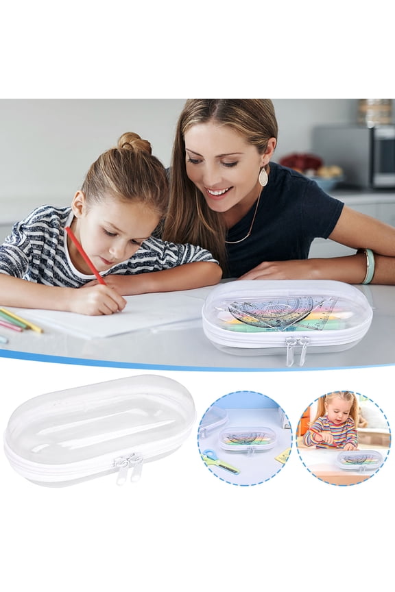 Clear Hard Shell Zipper Case,Versatile Waterproof Storage for Snacks, clear hard shell zipper case,zipper bags for organizing,reusable storage bags