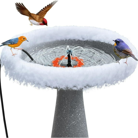 DAMAI Cord Bird Bath Heater for Outdoors in Winter, 70W Submersible Heater - Thermostatic Control Pond Deicer, Bird Bath Deicer for Chicken Poultry Outdoor Yard Patio Pond Farm Chicken Poultry