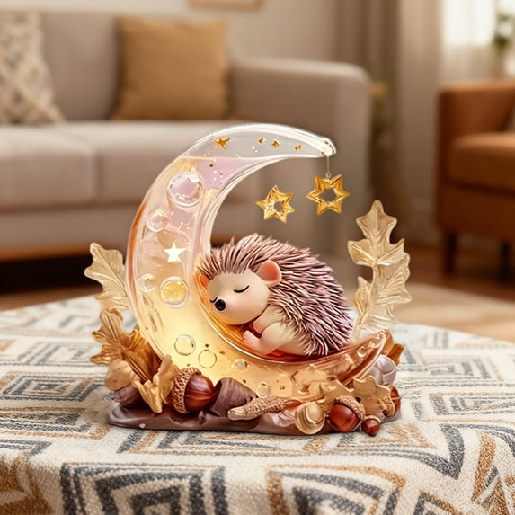 DAMAI Creative 2D Acrylic Nativity Scene Rotating Ornament Display Art Piece with Base for Home Office Party Decors Religious Holy Family Acrylic Decors