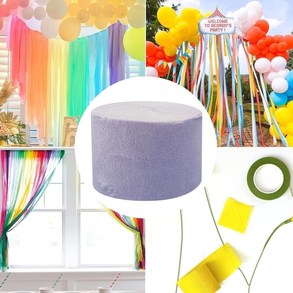 DAMAI Crepe Paper Roll,1.8 Inch x 82 Feet Long Crepe Paper Sheet,Bright Crepe Paper Roll for Flower Making,Wedding Ceremony,Birthday Holiday Party Decoration,DIY Craft