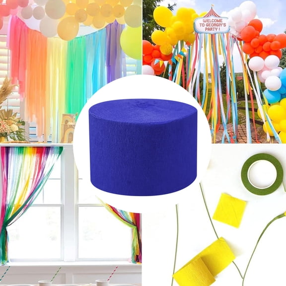 DAMAI Crepe Paper Roll,1.8 Inch x 82 Feet Long Crepe Paper Sheet,Bright Crepe Paper Roll for Flower Making,Wedding Ceremony,Birthday Holiday Party Decoration,DIY Craft