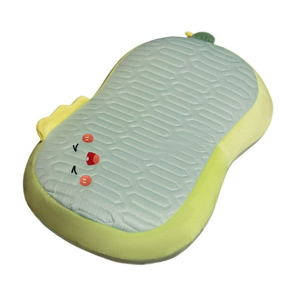 DAMAI Cute Portable Desk Sleeping Pillow, Ergonomically Designed Ice Silk Plank Pillow for Office Nap Travel And Sofa ,Green