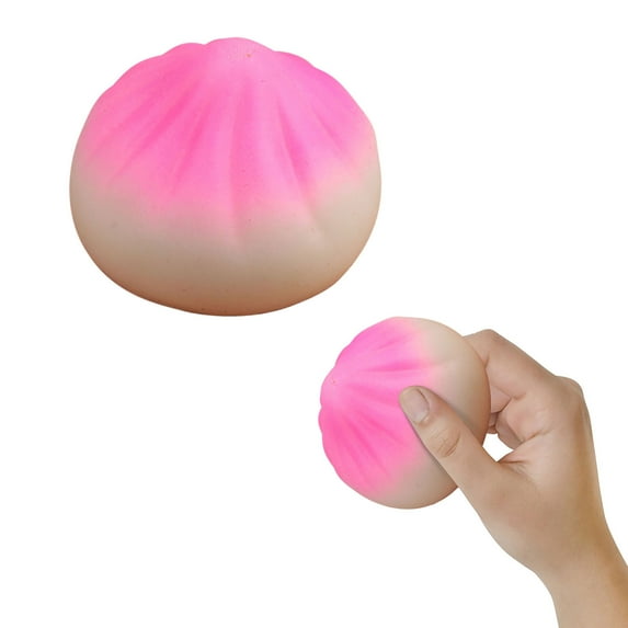 DAMAI Dumpling Squishy, Giant Dumpling Squishy, Mega Rainbow Dumplings Fidget, Cute Anxiety Relief Fidget Tool, Soft Squeeze Decompression Dough for Adults
