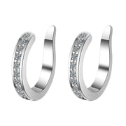 DAMAI Ear Clips, Non Piercing Ears Corrector Clips Thin Chunky Ears Cuffs Earrings, Alloy Clip on Cartilage Earring Adjustable Fake Earrings for Women Man