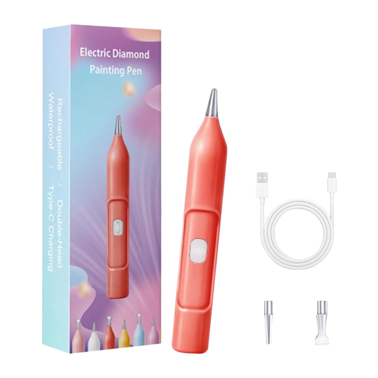 LGYAYARUN Electric Vacuum Diamond Painting Pen - Cordless, Wax-Free, Rechargeable With 1500mAh Battery & Accessories Kit