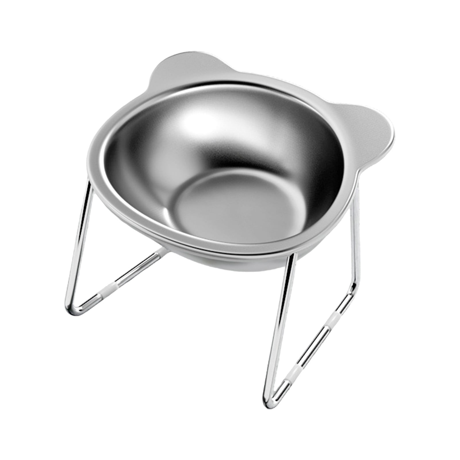 Stainless Steel Cat Bowl – Whisker Fatigue Relief, Wide Shallow Dish, Food Grade 304 Steel, Dishwasher Safe – For Cats & Small Dogs