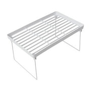 DAMAI Expandable Stackable Cabinet Shelf Kitchen Counter Rack Organizer,Versatile Function Kitchen Storage Rack Strong Bearing Capacity for Living Room, Bedroom, Kitchen, Bathroom