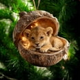 thumbnail image 1 of DAMAI Forest Animal Acorn Ornaments Cozy Forest Christmas Ornaments, 2026 Pine Cone Animal Decoration, Woodland Creature Figurine, Acrylic Hanging Ornament Home Party Décor, 1 of 7