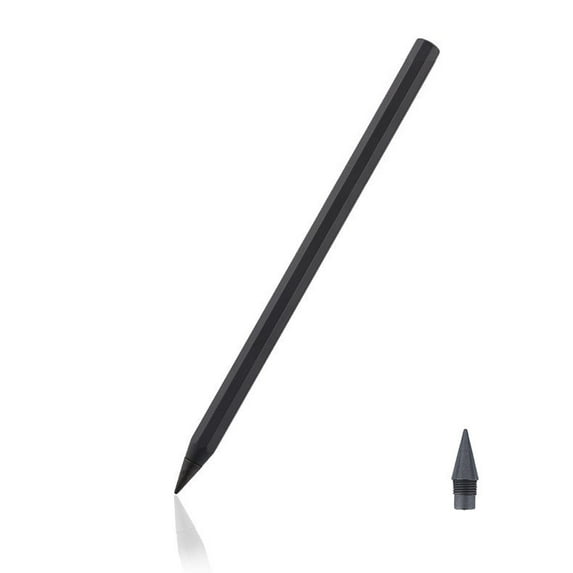 DAMAI Forever Pencil, Metal Alloy Writing Instrument, Pencil That Never Needs Sharpening, Reusable with 12 Colors Replaceable Nibs for Home Office Writing & Drawing(Pen)