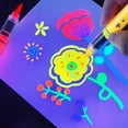 thumbnail image 1 of DAMAI Glow in the Dark Body Paint, Neon Face Painting Markers Pen for Skin Glow Under Black Light, Washable UV Temporary Tattoo Pens for Glow Party Supplies (8 color), 1 of 9