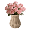 thumbnail image 1 of DAMAI Goblet Woven Planter Urn Shape, Handmade Rattan Vase for Decor Woven Vase Flower Arrangement Country Rustic Style Rattan Flower Basket for Tabletop Centerpiece Home Decor,5.7", 1 of 9