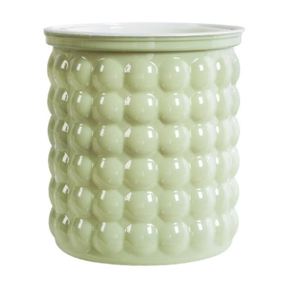 DAMAI Green Roman Column Style Self Watering Hydroponic Plastic Plants Pot Planter, 4.5 Inch Plant Pot with Drainage Holes, Removable Mini Succulent Planter Tabletop Vase