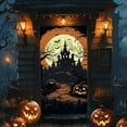 thumbnail image 1 of DAMAI Halloween Decorations Door Cover,Large Scary Twins Spooky Movie Halloween Door Banner Bathroom Porch Door Backdrop Decor for Parties,Indoor Outdoor Haunted House Themed Decoration,35x70 Inch, 1 of 7