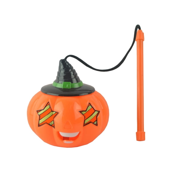DAMAI Halloween Pumpkin Lantern,Portable Decoration Singing Pumpkin Lantern,Party Expression Ghost Festival Luminous Portable Lamp Props Sound Props