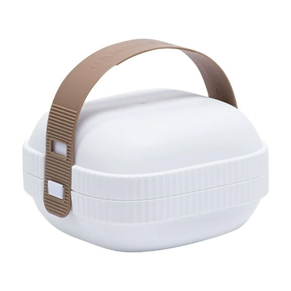 DAMAI Hamburger Buns Storage Container,Breadbox Bin Sandwich Box,Plastic Bread Box Sandwich Container Sealing Design for Hiking Camping Single Serving Food Storage
