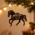 thumbnail image 1 of DAMAI Horse Ornaments for Christmas Tree, 2D Acrylic Horse Decorations, Vintage Farm Xmas Tree Animal Hanging Ornaments, Decorative Holiday Accent for Home, Tabletop, Wall, and Window, 1 of 6