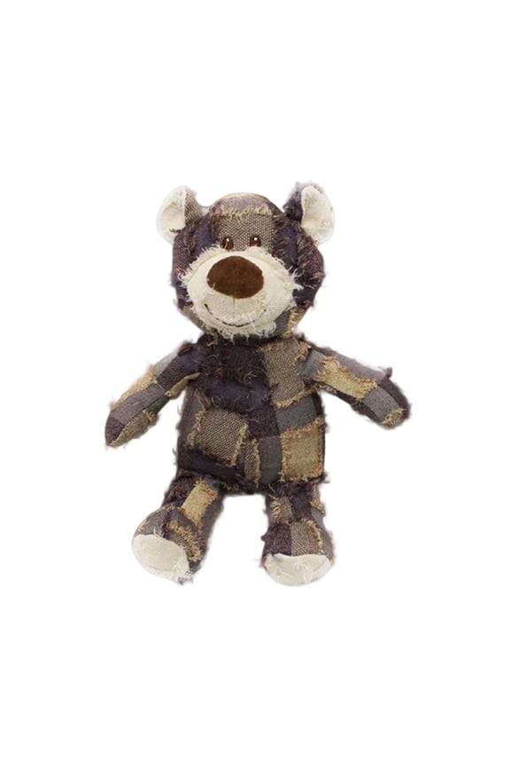 Indestructible Robust Bear for Aggressive Chewers, Durable Squeaky Toys for Heavy Chewers, Interactive Dog Toy Unbreakable Stuffed Plush for Small, Medium Sized Dogs