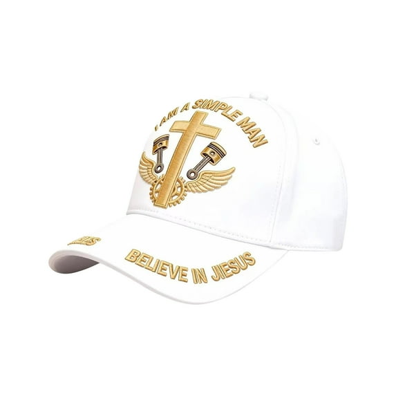DAMAI Jesus Hat Gifts for Men, Adjustable Motorcycle Guardian Cap, Embroidered Travel Biker, Classic Low Profile Jesus Baseball Cap