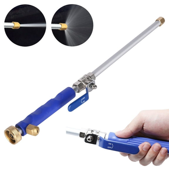 DAMAI Jet Nozzle Power Washer for Garden,2-in-1 Jet Nozzle Power Washer ,Hydro Jet Water Hose Nozzle,Watering Sprayer Cleaning Tool, Wand Lance for Gutter Patio Car Pet Window Glass (blue)