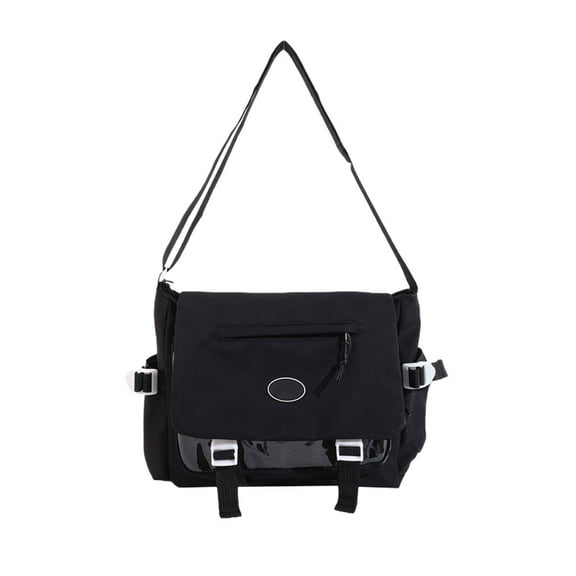 DAMAI Kawaii Crossbody Ita Bag for Women,Japanese Harajuku Crossbody Bags for Women,Nylon Shoulder Messenger Bag Japanese Kawaii Bag for Women Men(Black)