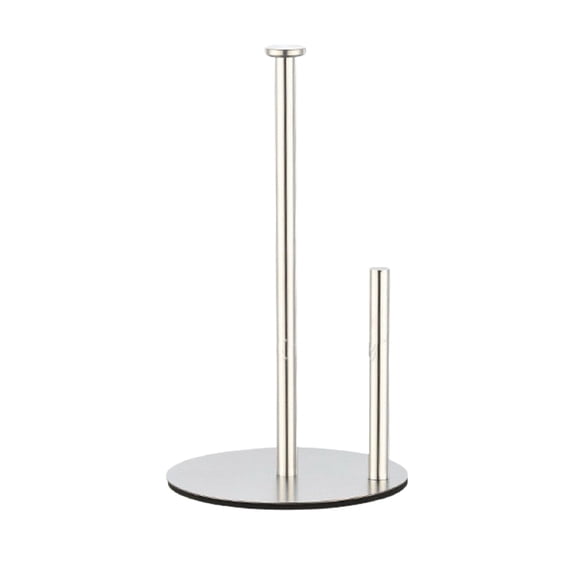 DAMAI Kitchen Paper Towel Holder, Countertop Paper Towel Holder with Non-Slip Base, Stainless Steel Paper Towel Holder for Kitchen Organize, Standing Sliver Paper Roll Dispenser with Weighted Base
