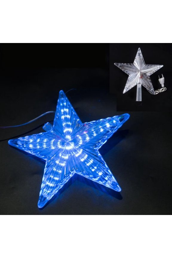 LED Christmas Tree Topper Star Light, Color Changing Star Tree Topper Light Xmas Decoration for Christmas Trees Night Lamp, Twinkling Color Changing Star Lights, Christmas Yard and Porch Décor
