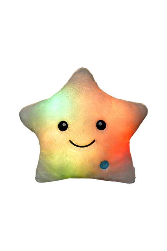 LED Twinkle Star Shaped Plush Pillow,Cute LED Night Light Up Throw Pillow Inserts Star Stuffed Animals Plush,Decorative Blue Throw Pillows for Couch,Sofa,Bed,Room,Office