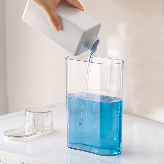 DAMAI Laundry-Detergent-Dispenser for Laundry Room,Clear Plastic Fabric Softener Dispenser,Liquid Laundry Detergent Container,Laundry Detergent Organizer for Laundry Room Organization