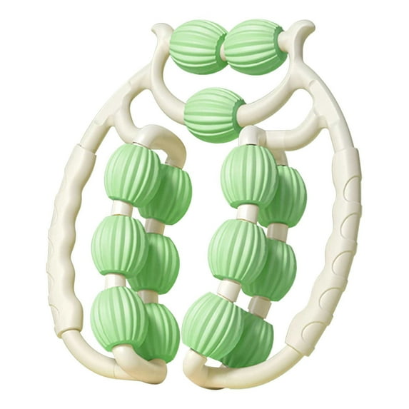 DAMAI Leg Massager Roller Massage Tool ,Fascia Blaster for Contoured & Smoother Skin,Exercise Relax Roller Foam Roller Handheld for Bodybuilding Gym Yoga Physical Fitness(Green)