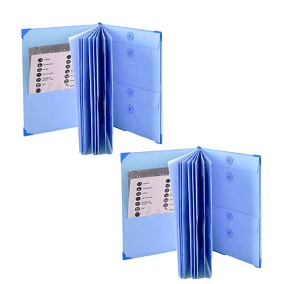 DAMAI The Life Book Document Organizer - Binder for Important Documents, Important Folders with Pockets, Family Emergency Planner, End of Lifeorganizer Paper File Folio Organizer(Blue)