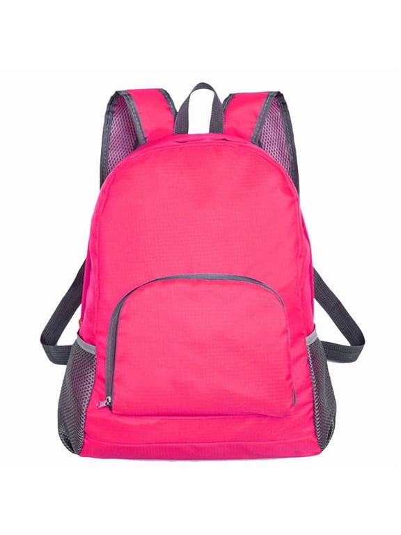 Lightweight Packable Backpack, Fluorescent Color Minimalism, Foldable Water Resistant Hiking Back Pack Travel Daypack for Men Women, Outdoor Travel Camping Daypack
