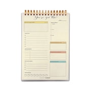DAMAI To Do List Notepad,Daily Planner Notepad Do List Pad Pages for Efficient Management Spiral Bound Schedule Book for Work and Home Use for Productivity