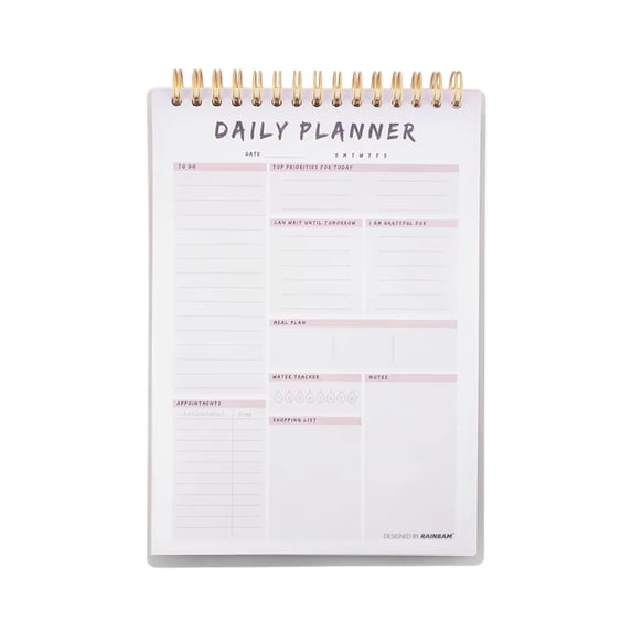 DAMAI To Do List Notepad,Daily Planner Notepad Do List Pad Pages for Efficient Management Spiral Bound Schedule Book for Work and Home Use for Productivity