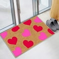 thumbnail image 1 of DAMAI Loved Heart Doormat Christian Doormat Valentine‘s Day Valentines Day Decor Heart Decor Front Porch Decor Decoration Floor Front Door Mat 16x24 inch, 1 of 4