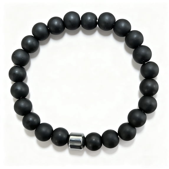 DAMAI Magnetic Bracelet for Men - Natural Stones Handmade Bracelet with 800 Gauss Magnets, Wellness Energy Balancing, Lightweight & Stylish, Unisex Jewellery Gift