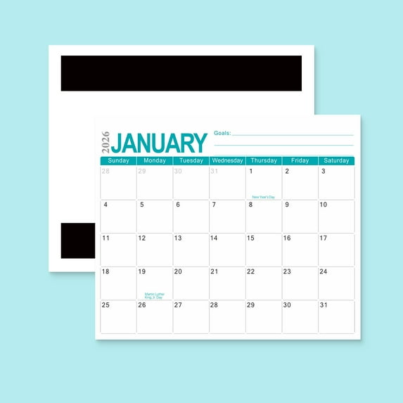 DAMAI Magnetic Calendar for Refrigerator,Magnetic Fridge Planner,2025-2026 Fridge Calendar 18 Monthly Refrigerator Calendar for Fridge, Wall, and Refrigerator Organization
