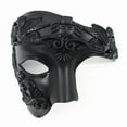 thumbnail image 1 of DAMAI Masquerade Mask for Men Vintage Style Roman Greek Half Face Mask The Opera Masks for Mascarade Ball Mardi Gras Party, 1 of 2