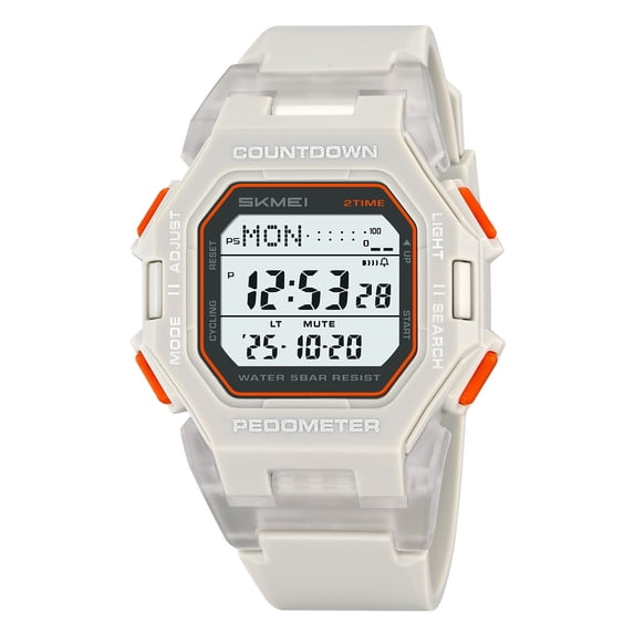 DAMAI Men's Outdoor Sports Digital Watch Waterproof With Luminous Display Suitable For Hiking Camping Running Swimming And Other Sports